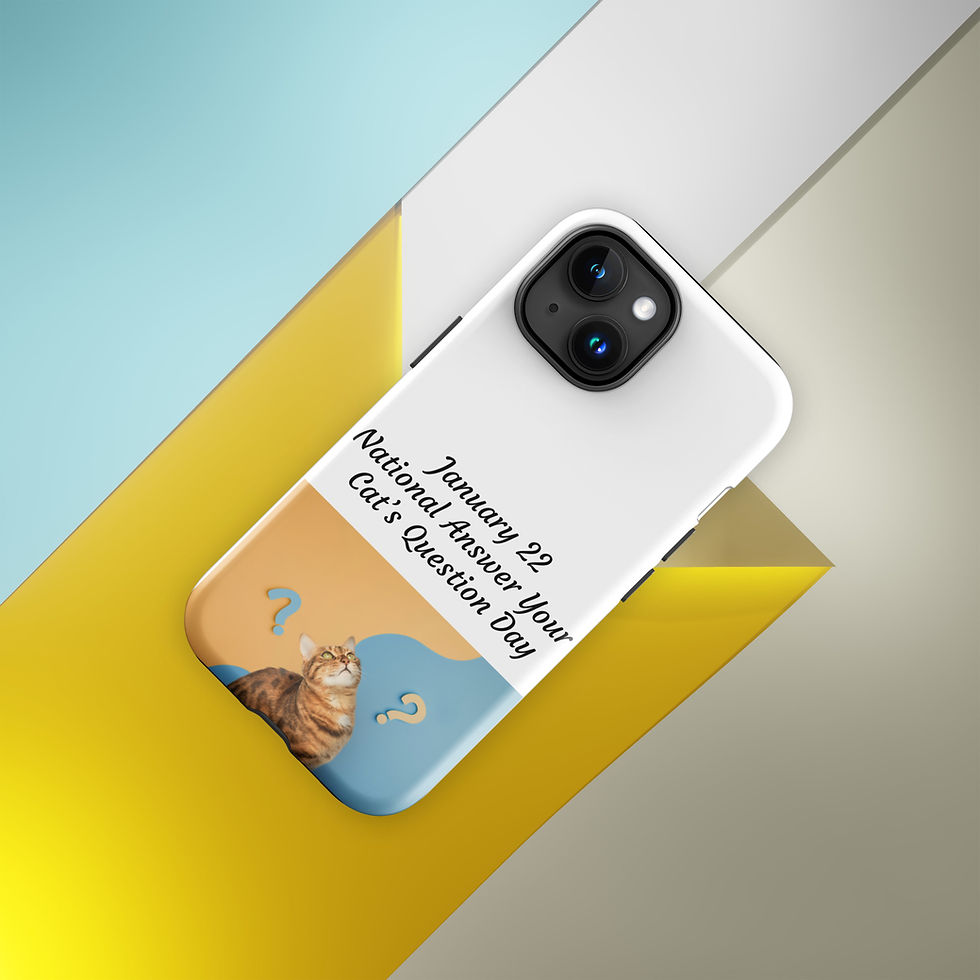 Thumbnail: Tough Case for iPhone® January 22 National Answer Your Cat's Question Day