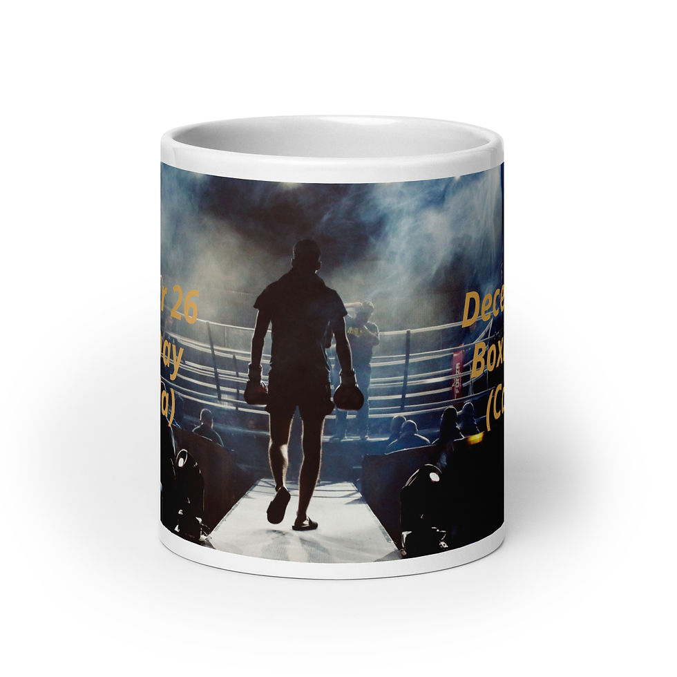 Thumbnail: White glossy mug December 26 Boxing Day