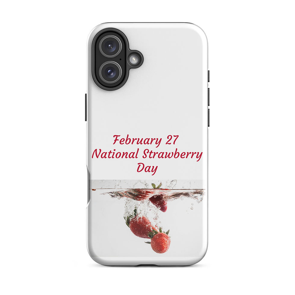 Thumbnail: Tough Case for iPhone® February 27 National Strawberry Day