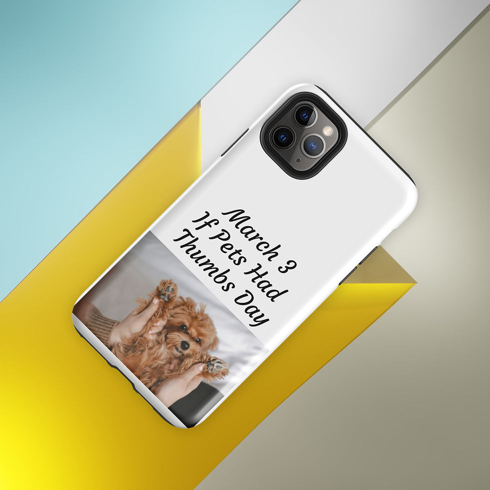 Thumbnail: Tough Case for iPhone® March 3 If Pets Had Thumbs Day