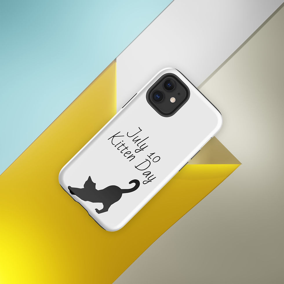 Thumbnail: Tough Case for iPhone July 10 Kitten Day