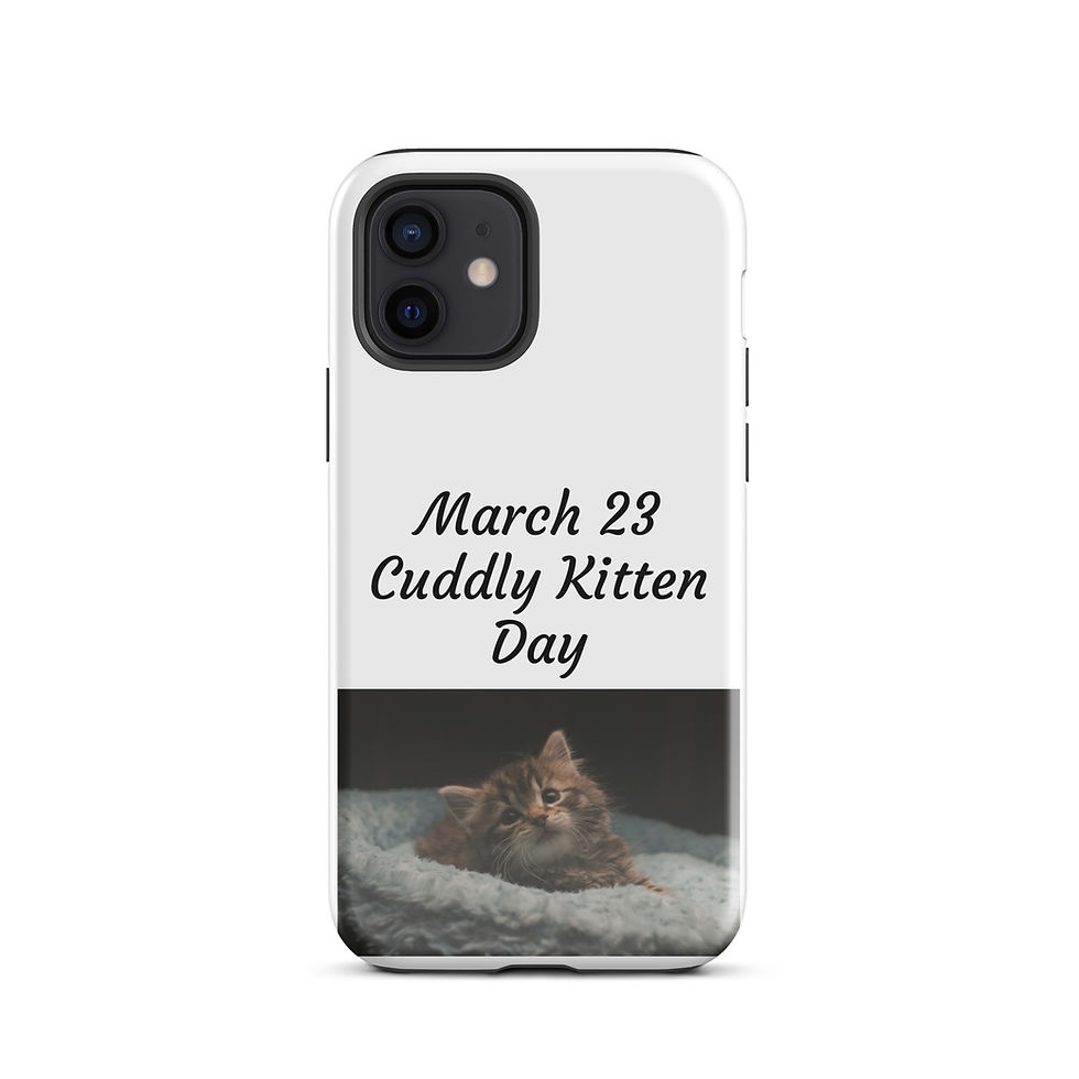 Thumbnail: Tough Case for iPhone® March 23 Cuddly Kitten Day