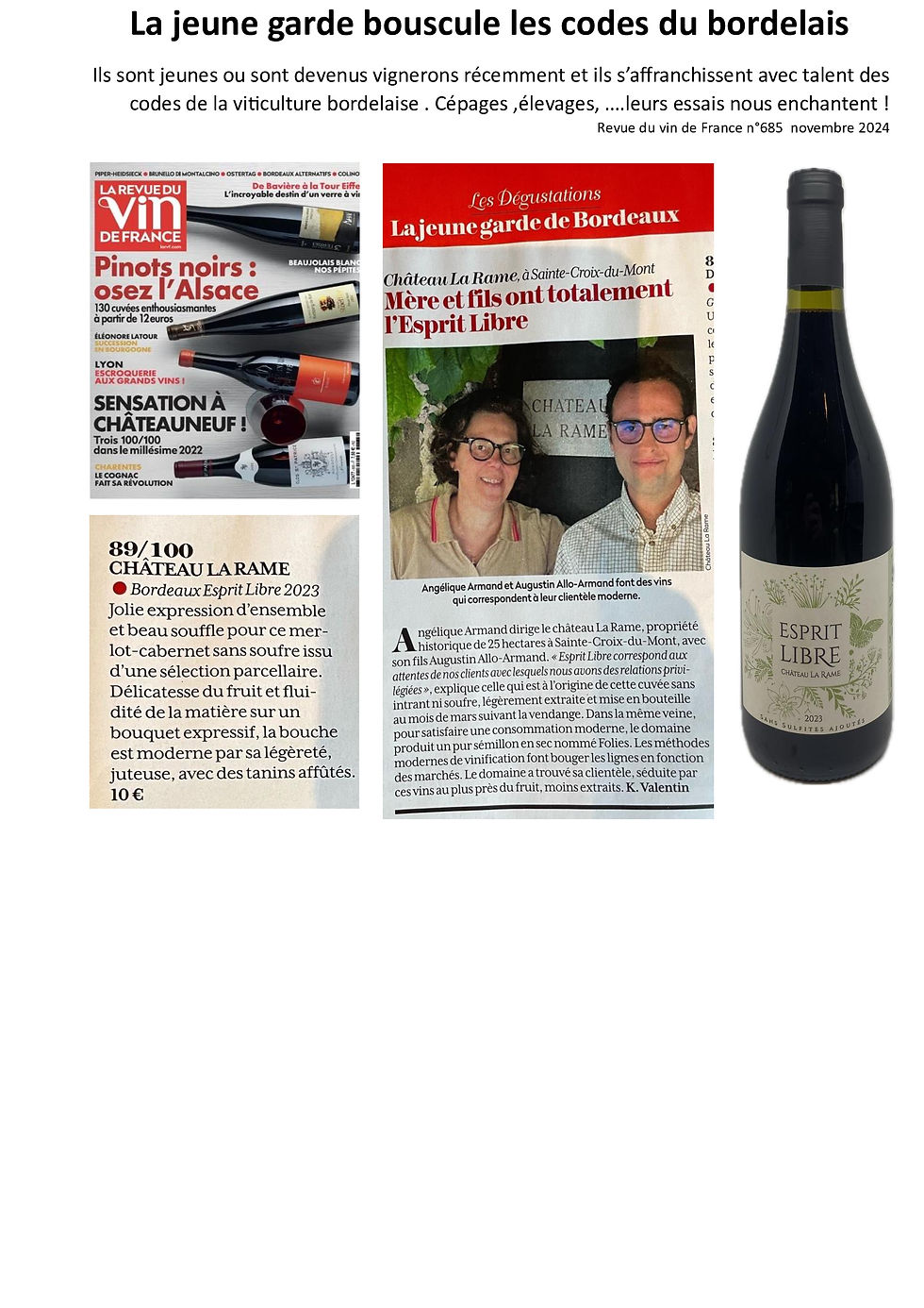 Miniature : Château La Rame "Esprit Libre"