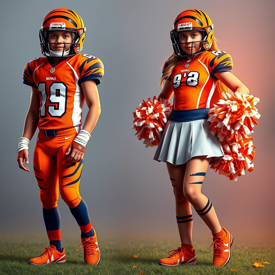 orange and blue colors, boys in football uniform and girls in cheer uniforms, Bengals.jpg