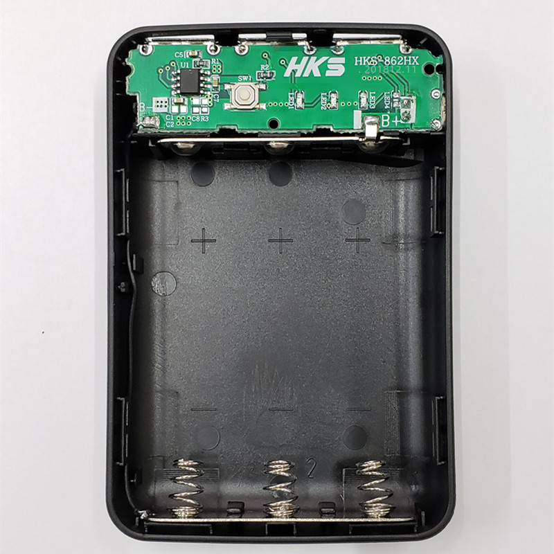 Miniatura: DIY No-Solder 18650 Power Bank Case with 3 USB Ports