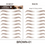 الصورة المصغرة: 12 Sheets Eyebrow Tattoos Stickers