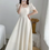 الصورة المصغرة: Sundress Solid Empire Waist Dress