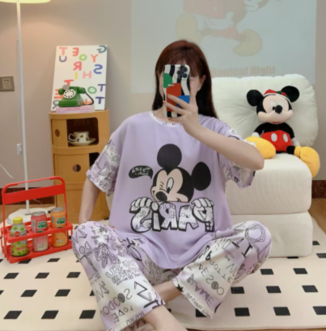 الصورة المصغرة: Two-piece Pajamas Set Short-sleeved