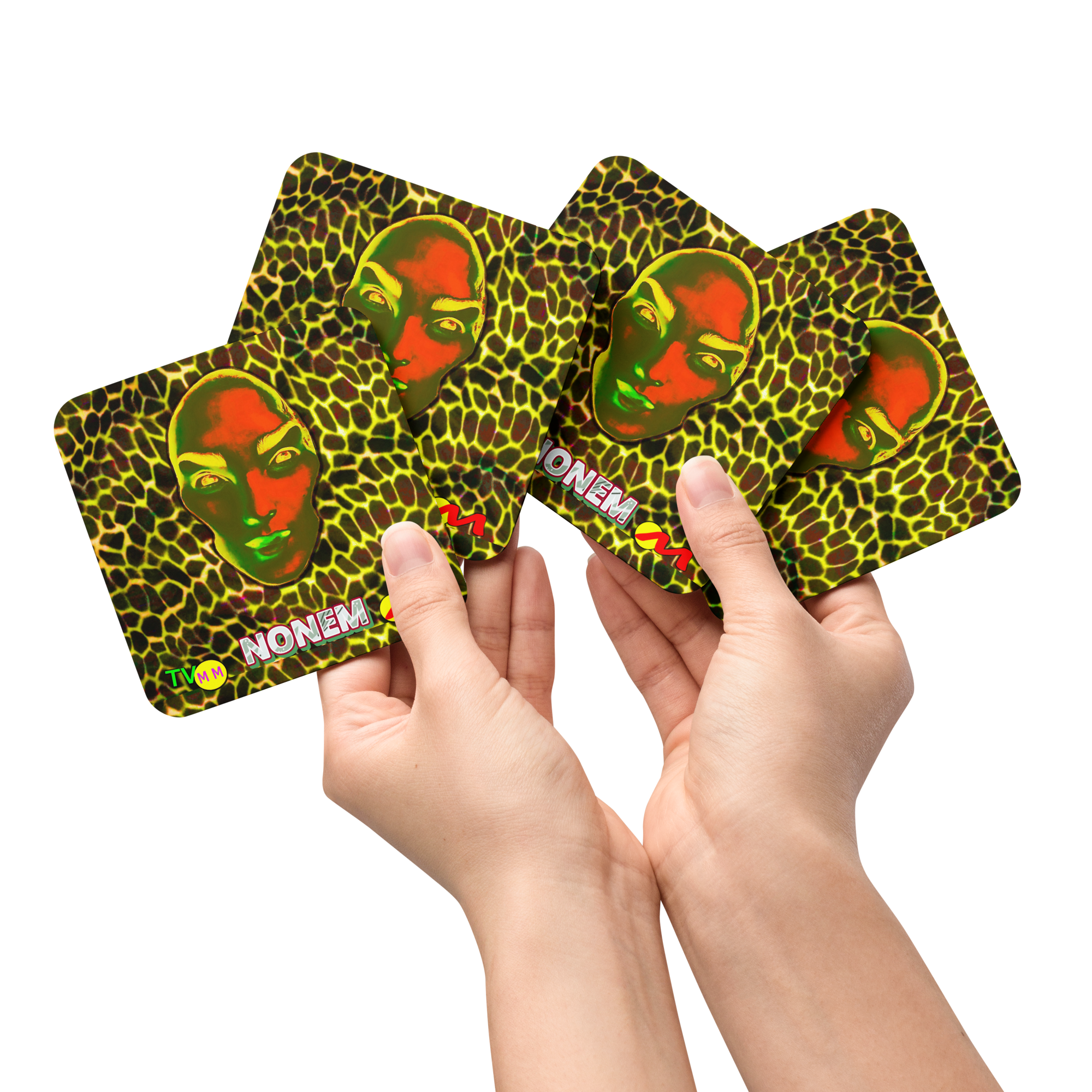 ARTMM ALIEN NONEM Sous-verre en liège ou cartes a collectionne 