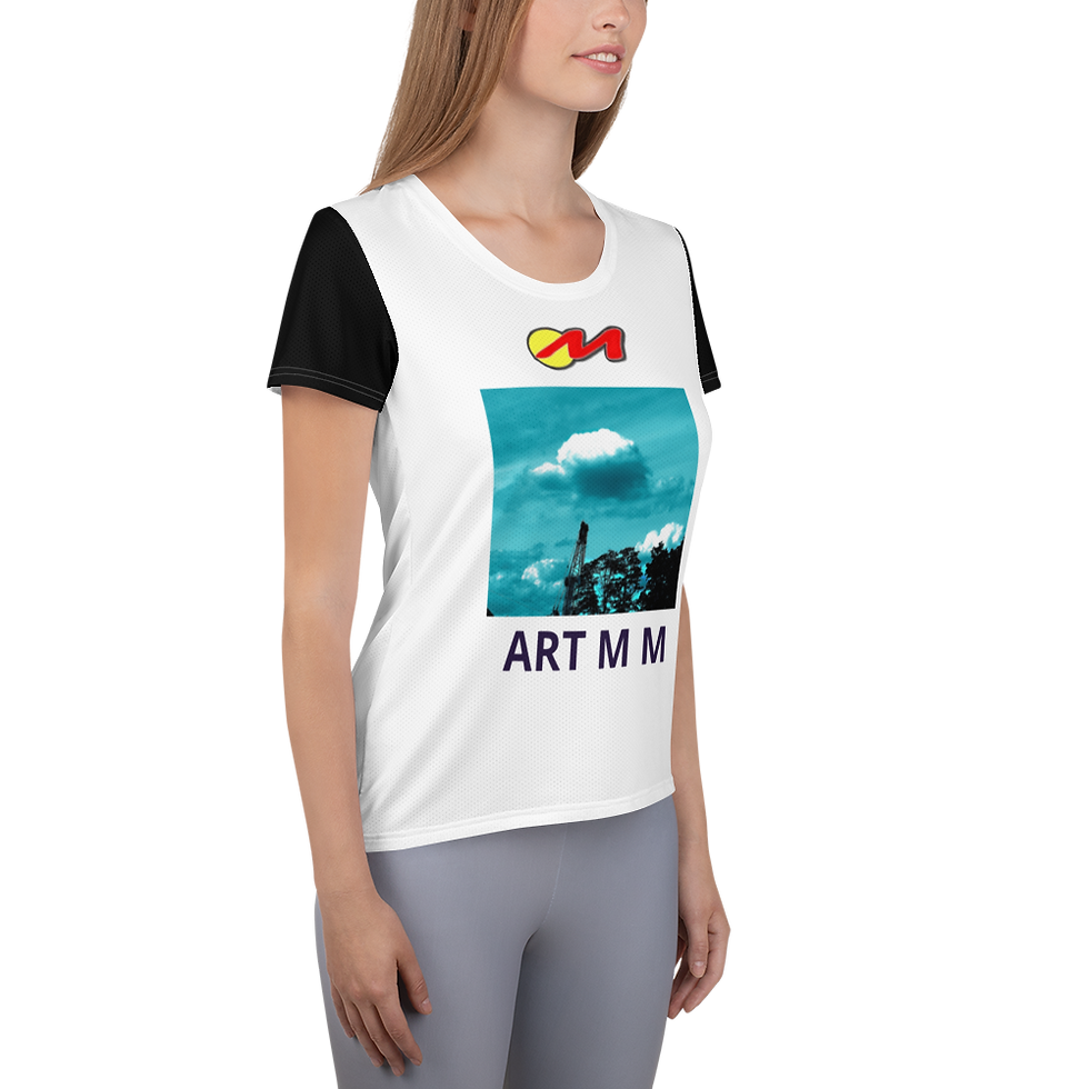 Miniatura: ARTMM TCHENE-BOURGERIET-shirt de sport à imprimé intégral pour femme