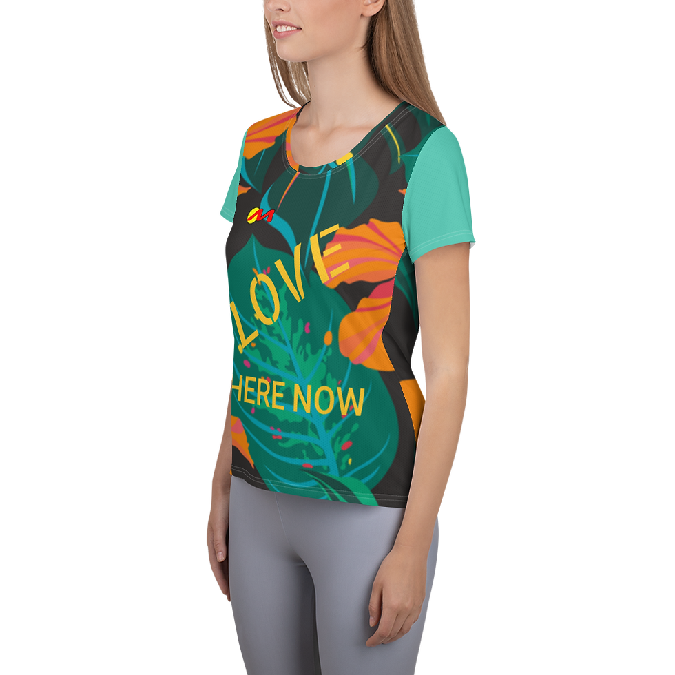 Thumbnail: ARTMM LOVE HERE NOW T-shirt de sport à imprimé intégral pour femme