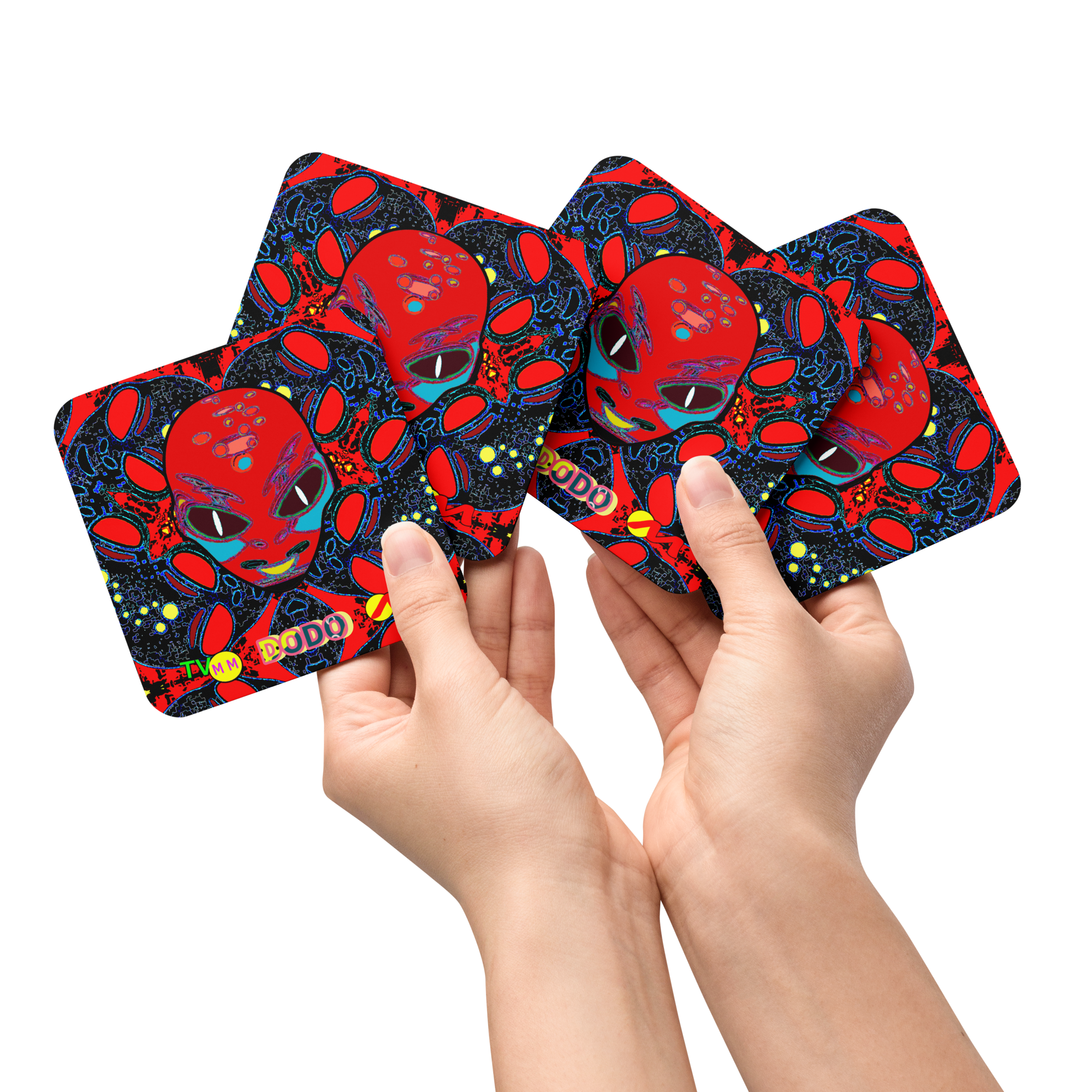 ARTMM ALIEN DODO Sous-verre en liège ou cartes a collectionne 