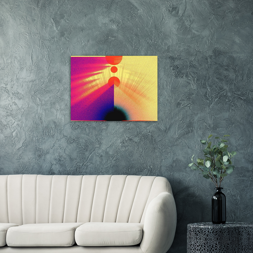 Miniatura: ARTMM PYRAMIDE COLORE Impression sur aluminium