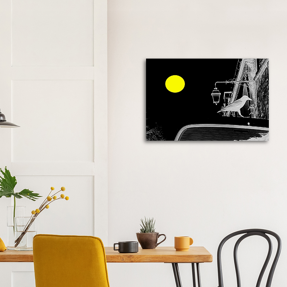 Miniatura: ARTMM LE SOLEIL ET LE CORBEAUX Impression sur aluminium