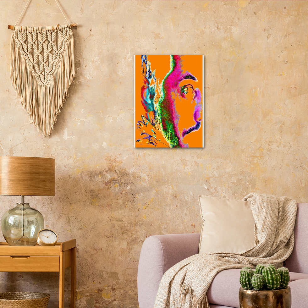 Miniature : ARTMM MAN ORANGE Impression sur aluminium