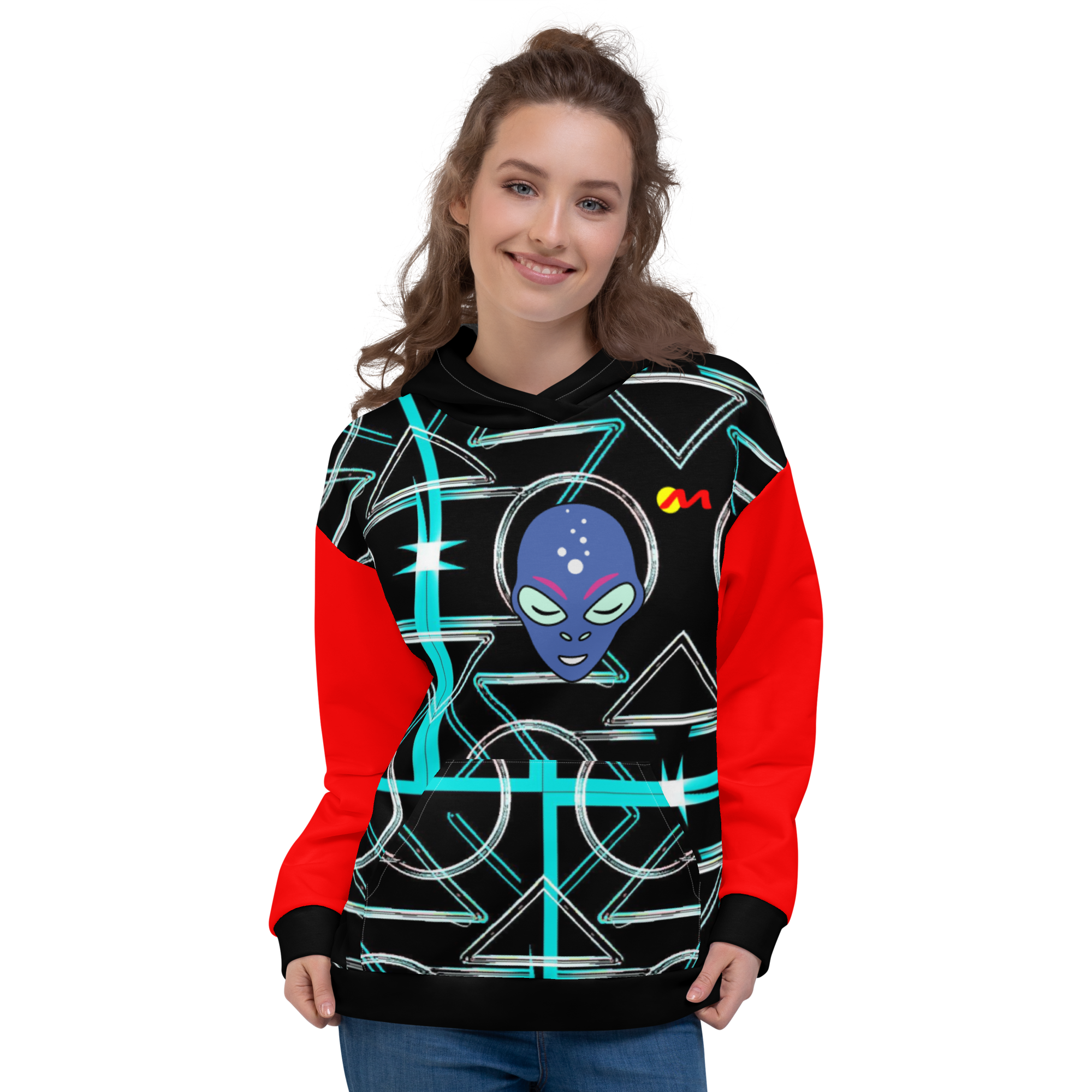 ARTMM MODE ALIEN Sweat à capuche unisexe