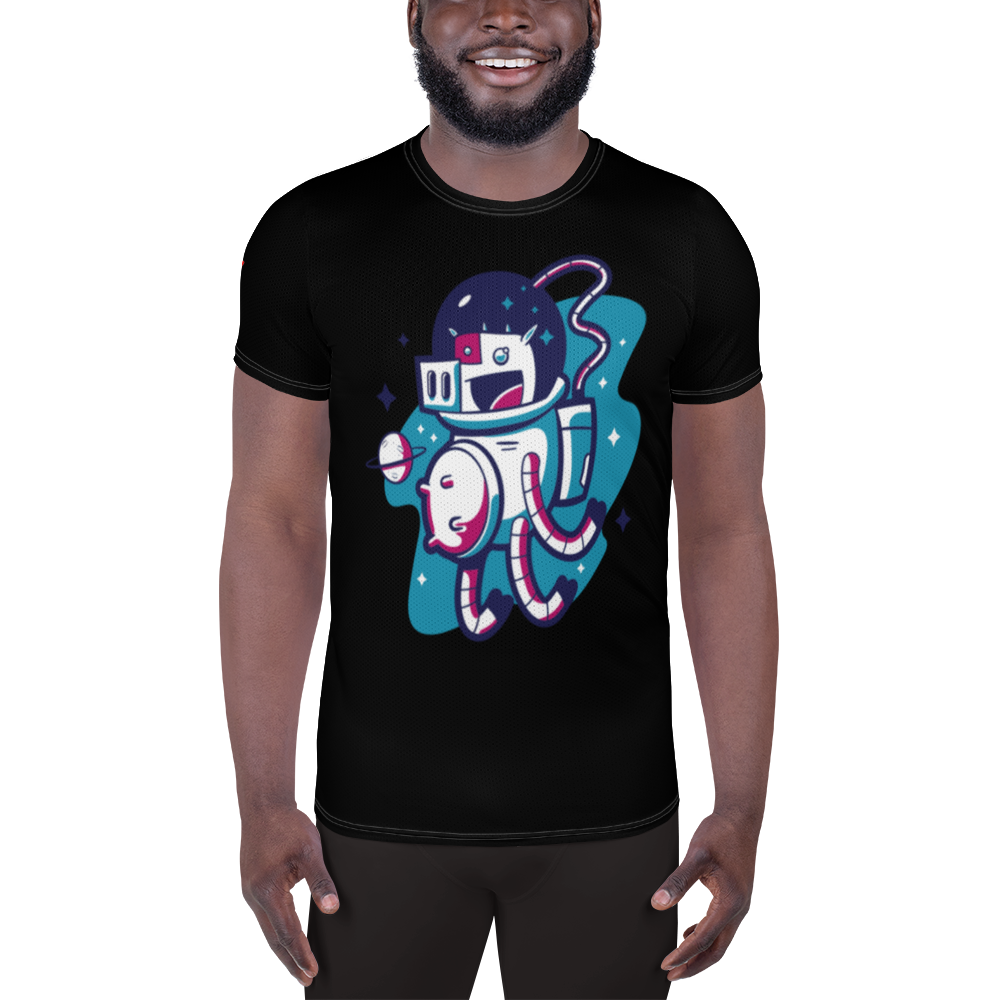 ARTMM MUU T-shirt de sport à imprimé intégral pour hommes