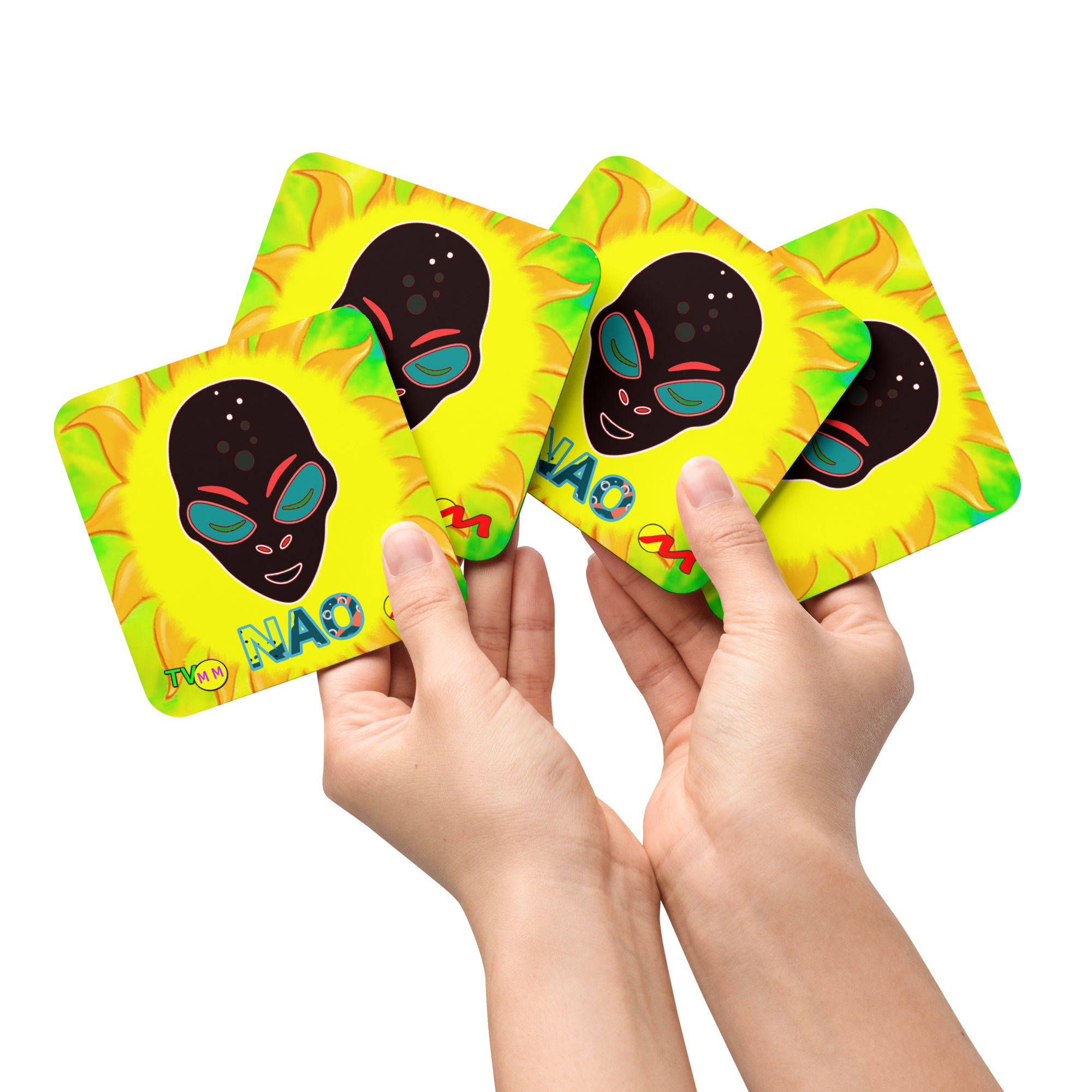 ARTMM ALIEN NAO Sous-verre en liège ou cartes a collectionne 