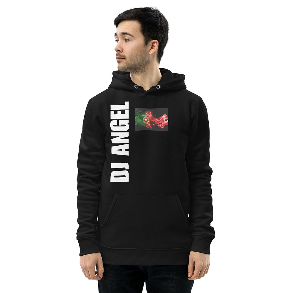 DJ ANGEL Sweat à capuche écologique essentiel unisexe