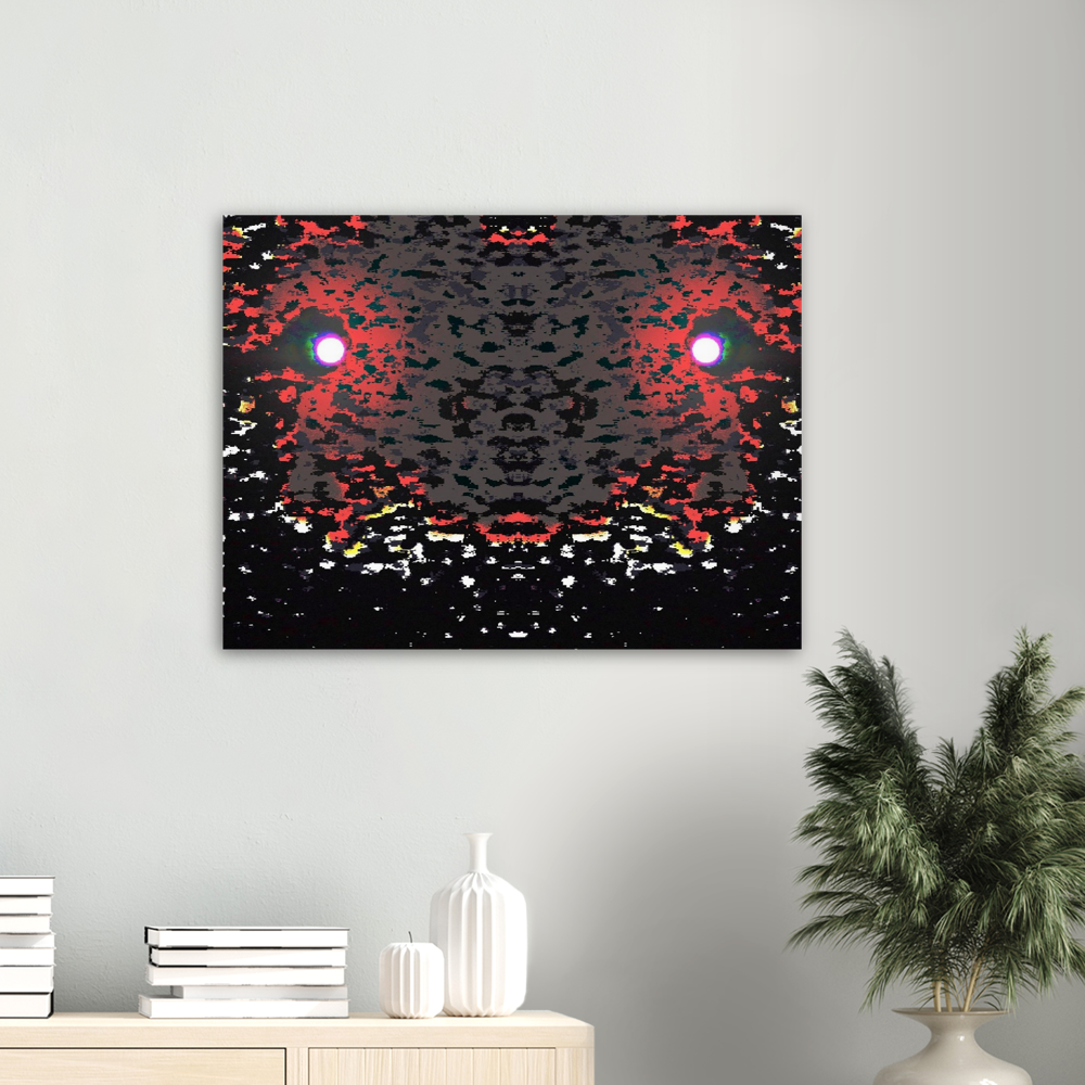 ARTMM RED LUNE 2 Impression sur aluminium