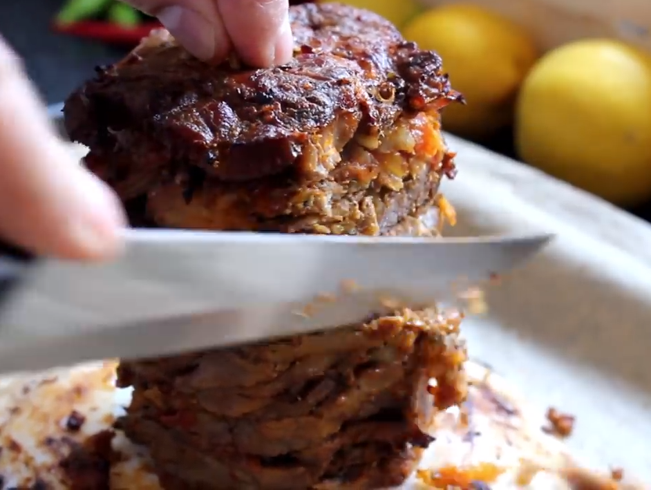 Homemade pork Gyros by Grandpa Tassos