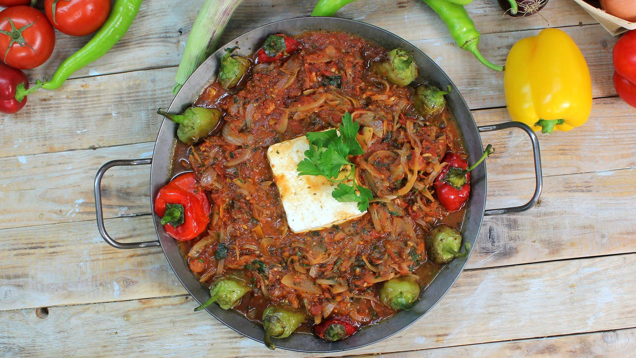Fried Peppers In Tomato Sauce