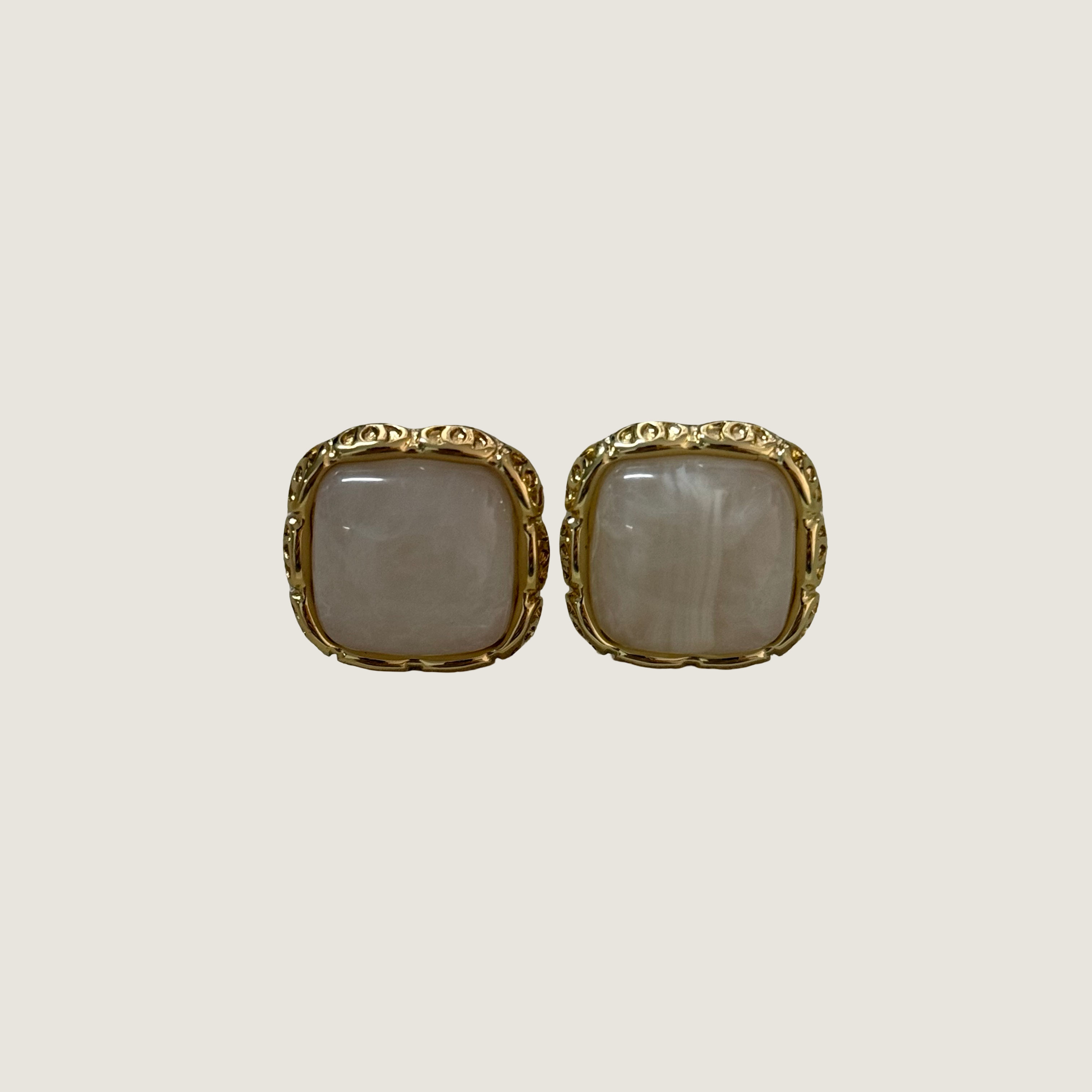 Cotton Candy Σκουλαρίκια Χρυσό/Λευκό