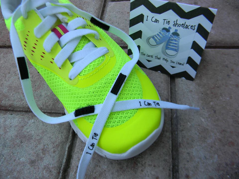 Thumbnail: Pink I Can Tie Hook and Loop Laces