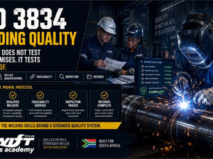 "Swift Skills Academy’s ISO 3834 Welding Quality South Africa guide explains how controlled welding procedures, qualified welders, material traceability, consumable management, inspection evidence, repair control and complete records help South African fabricators reduce audit risk and build stronger welding-quality systems."