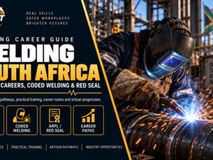 South Africa welding career guide highlighting courses, coded welder training, ARPL, Red Seal artisan pathways, and welding job opportunities.