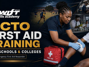 "Swift Skills Academy delivers QCTO First Aid Training (SP‑230801) for South African schools, empowering educators to respond effectively when treating injured learners."