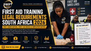 2026 South Africa employer guide on first aid training legal requirements, covering workplace first aider ratios, first aid boxes, valid certificates, and compliance duties