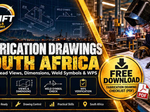 Fabrication drawings South Africa – welding blueprint reading, drawing revisions, dimensions, weld symbols, WPS verification, and Cape Town training