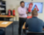"SAQA 12484 Accredited Fire Fighting Course Cape Town Expert facilitator demonstrating correct hydrant use"