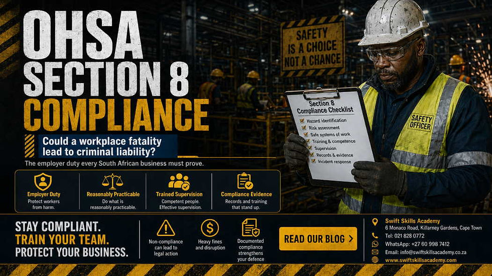 OHSA Section 8 Compliance: When Can a Workplace Fatality Lead to Criminal Liability?