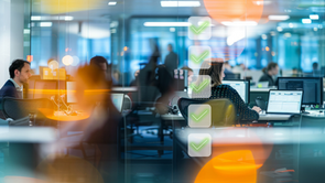 Organisational office scene