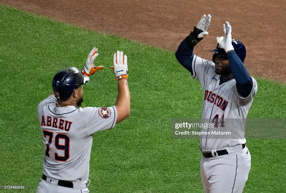 The American League goes through Houston