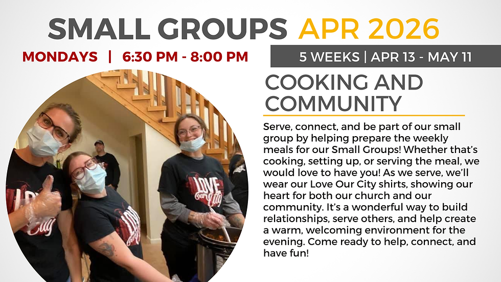 Cooking & Community Small Group