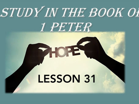 Daily Bible Study: 1 Peter (Part 31)
