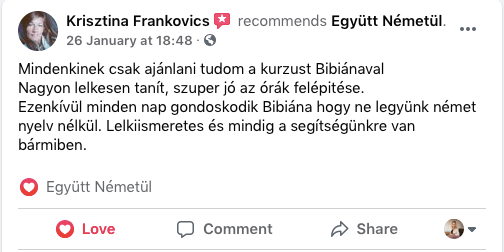 Német magánórát keresek online