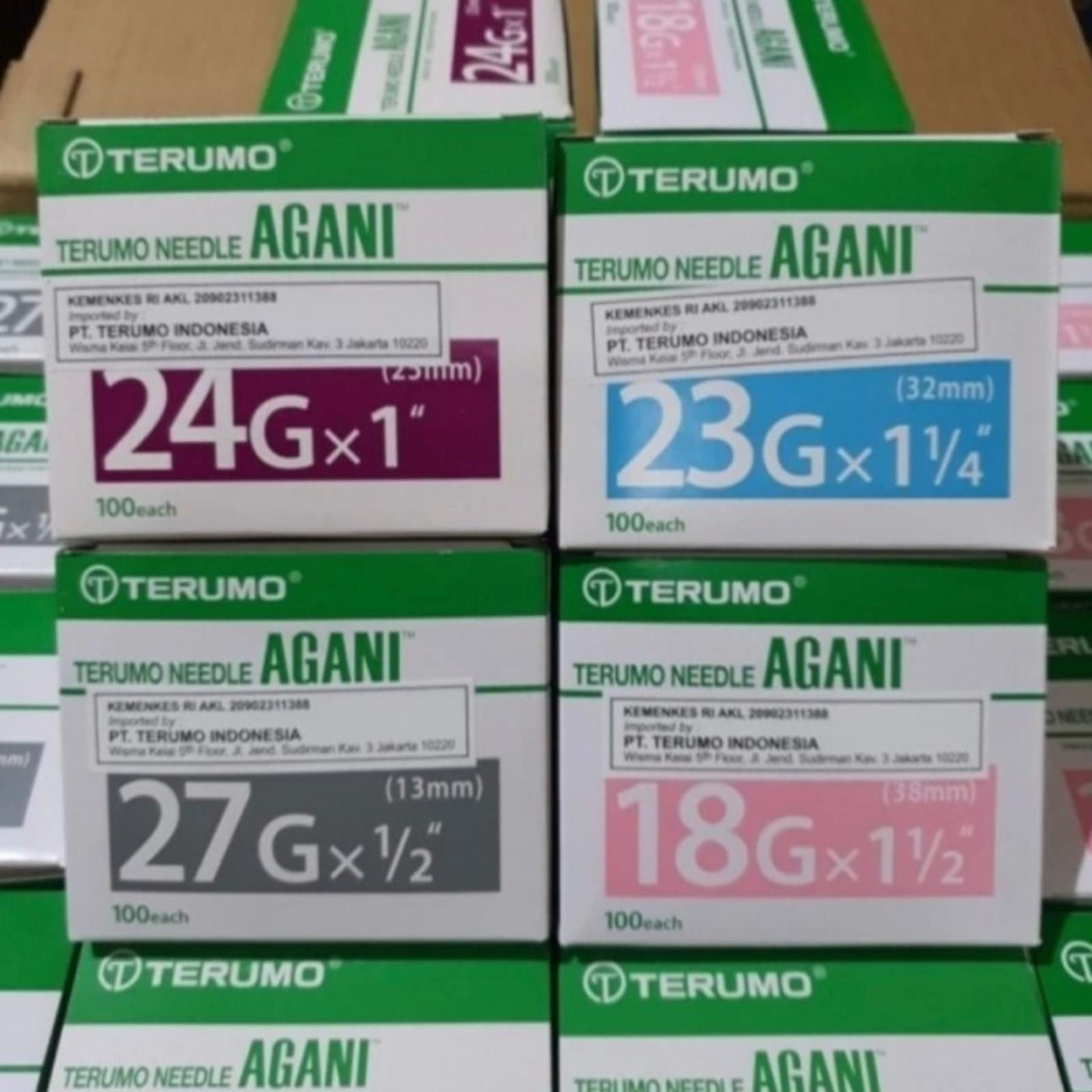 Needle Terumo / Needle Agani 18 21 22 23 24 25 26 27 30 G - 18g