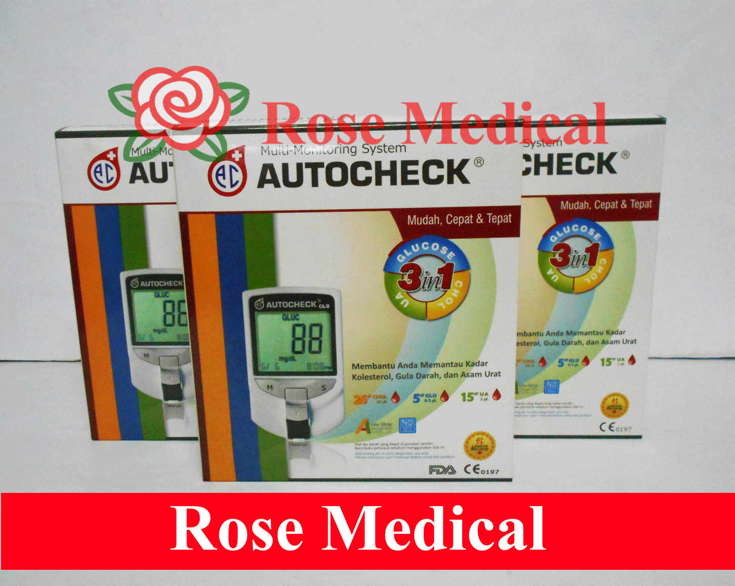 Autocheck - Alat Test Gula Darah - Cholesterol - Asam Urat
