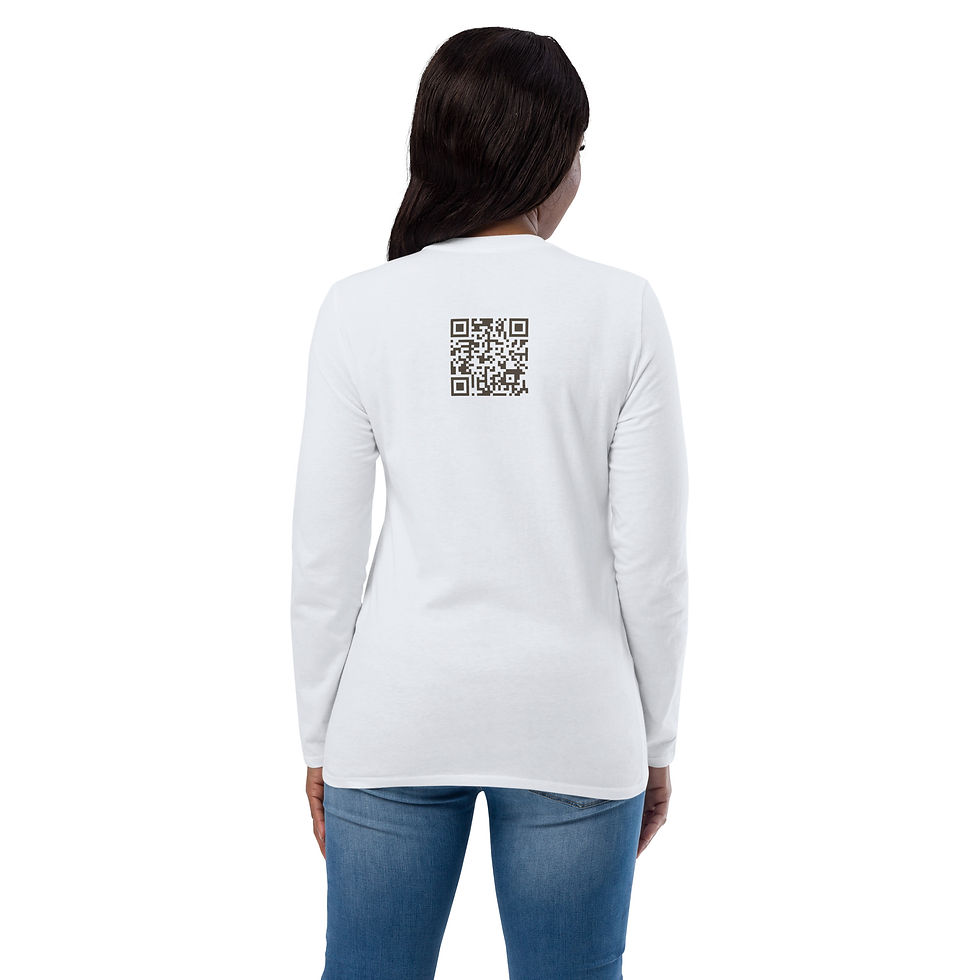 Thumbnail: One Sky, Unisex fashion long sleeve shirt, in Navy Heather & Silver
