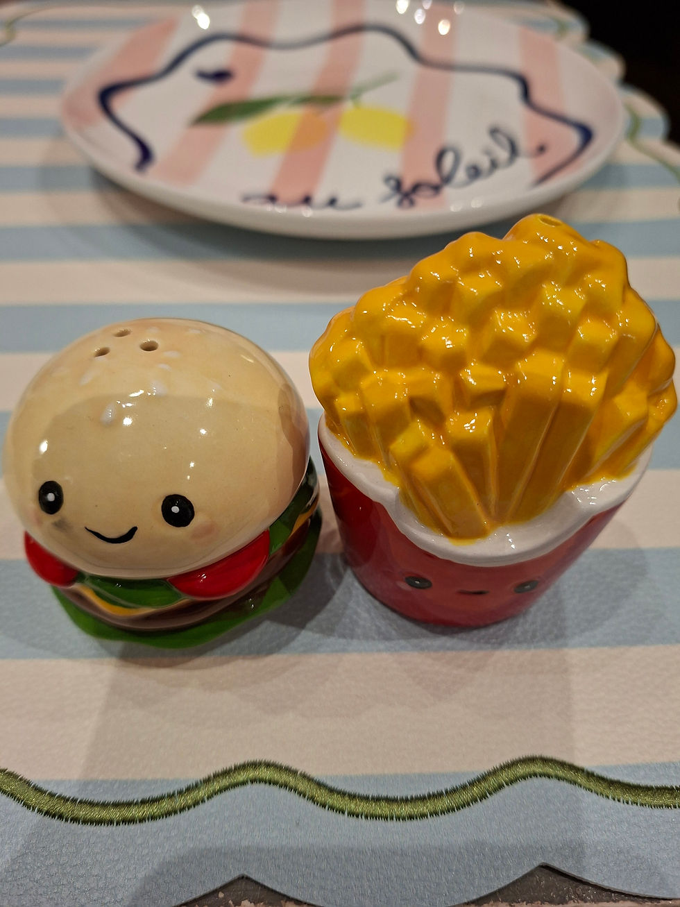 Miniature : Set sel,poivre  hamburger frites 🍟 
