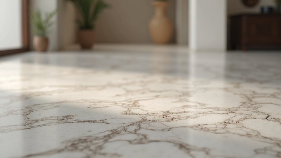 Close-up view of polished marble luxury stone floor