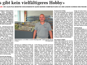 Zeitungsbeitrag zum Portrait von c-gleis-plus ag