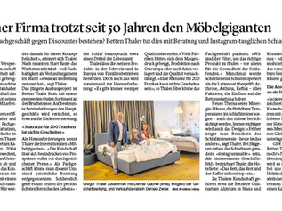 Zeitungsbeitrag zum Portrait von Betten Thaler