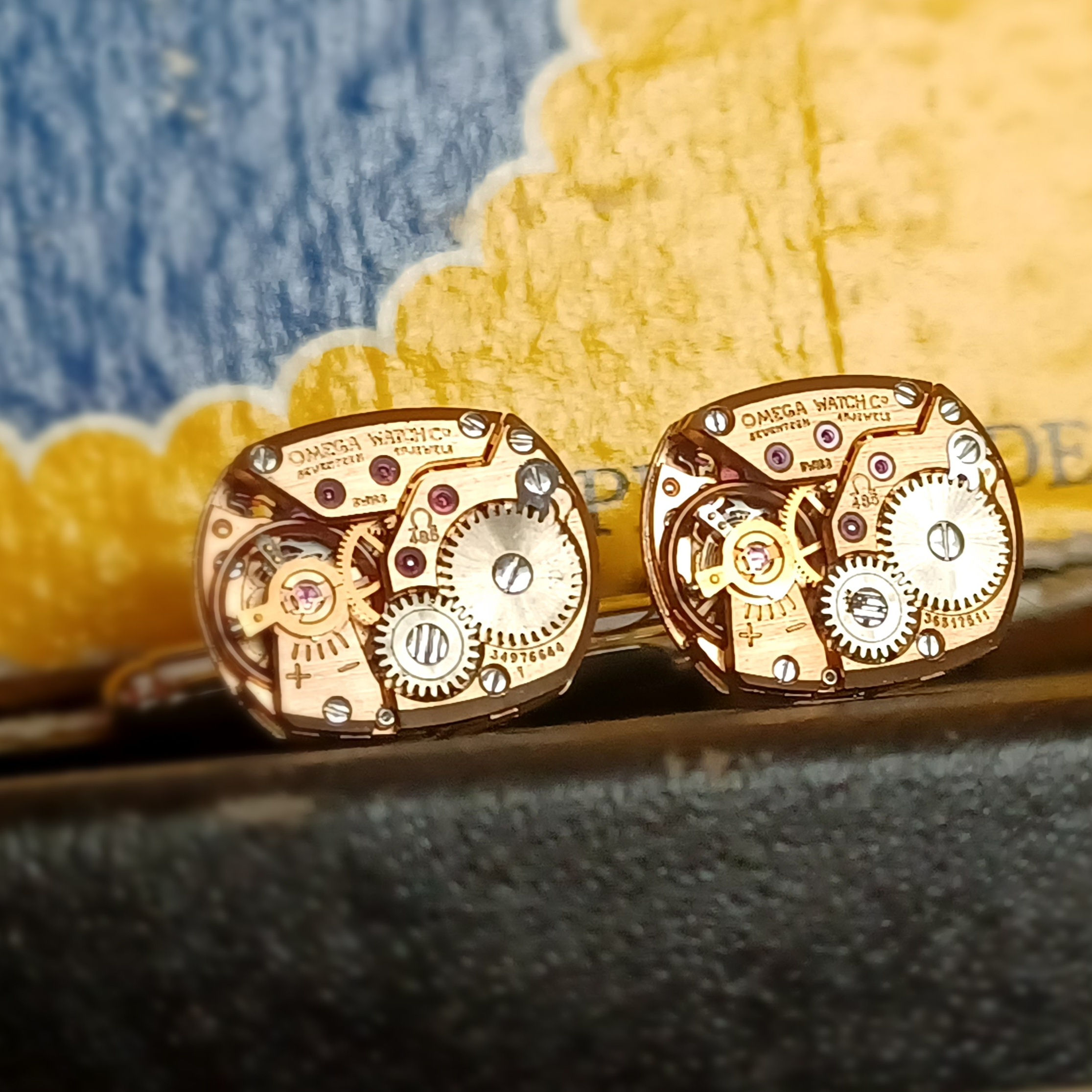 Vintage Omega Watch Cufflinks