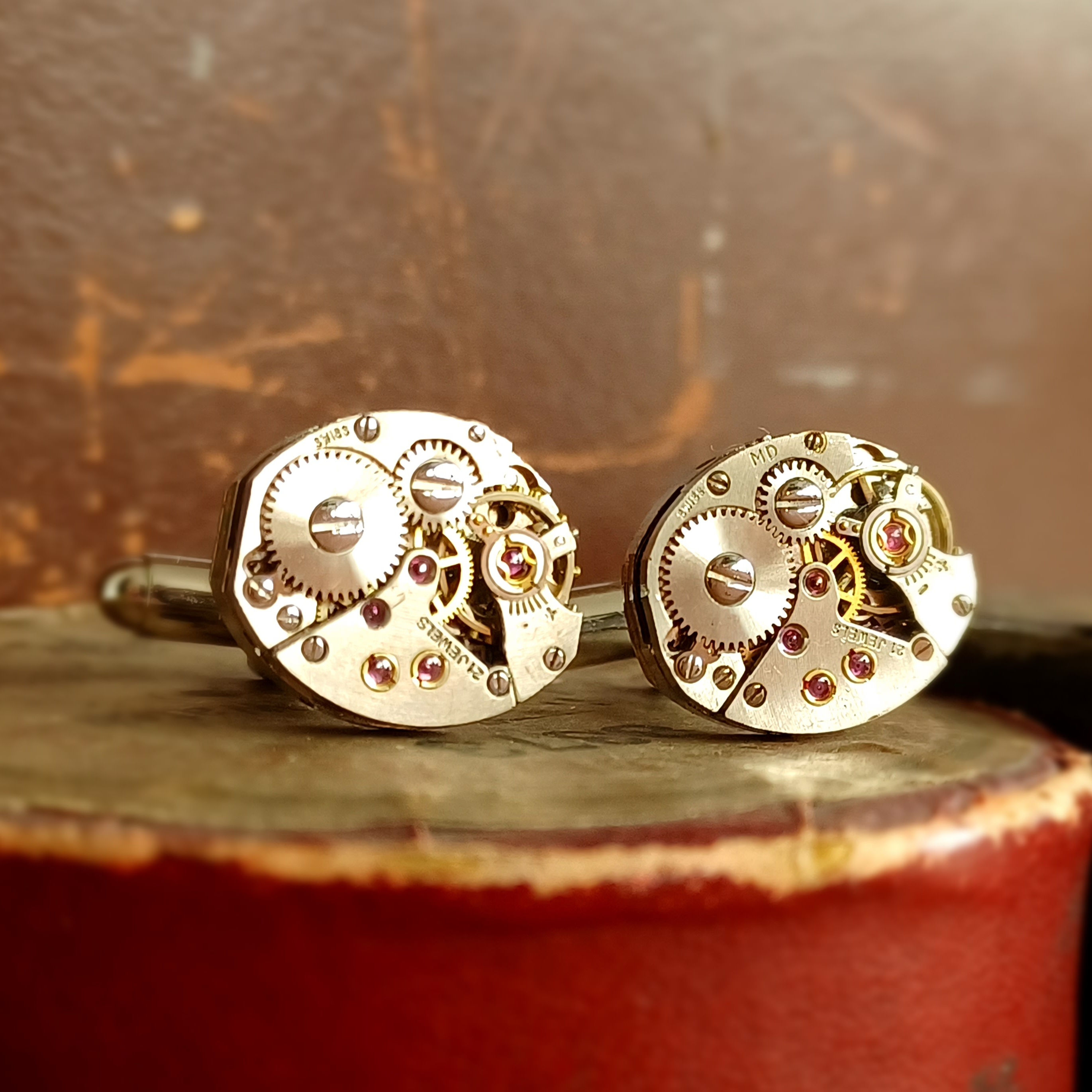 Vintage A Schild Watch Movement Cufflinks