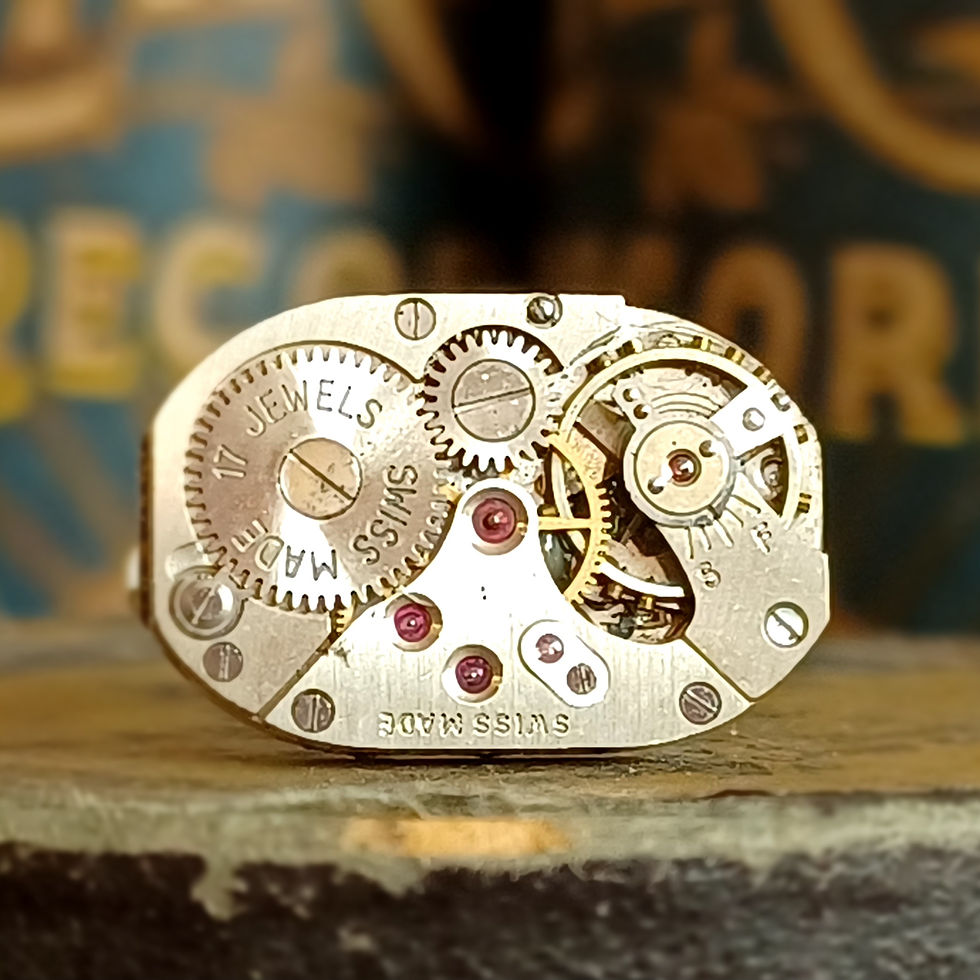 Thumbnail: Vintage Fleurier Watch Movement Cufflinks